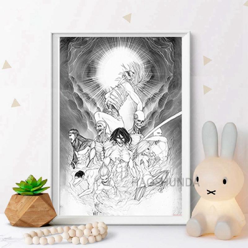 Dokuz Titan Titan Dekorasyon Baskılar Tuval Duvar Sanatı Boyama Posteri Ev Dekor Yatak Odası Çalışma Oturma Odası Resimleri