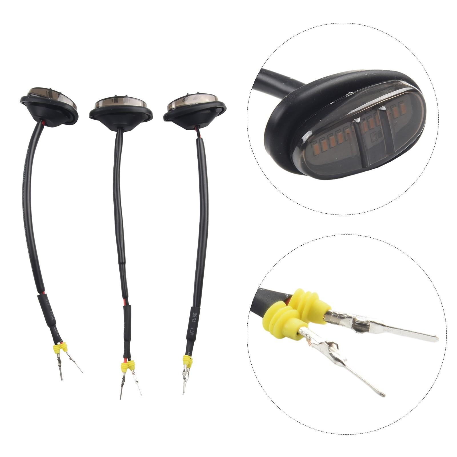 

3x Светодиодные габаритные огни передней решетки в стиле Raptor с янтарными светодиодами и тонированными линзами для Ford F150