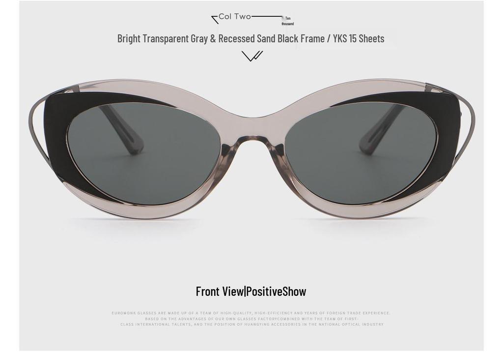 Cat Eye Sunglasses for Women, Slimming Design for Round & Square Faces, Celebrity Style, Korean Fashion, Anti-UV Protection