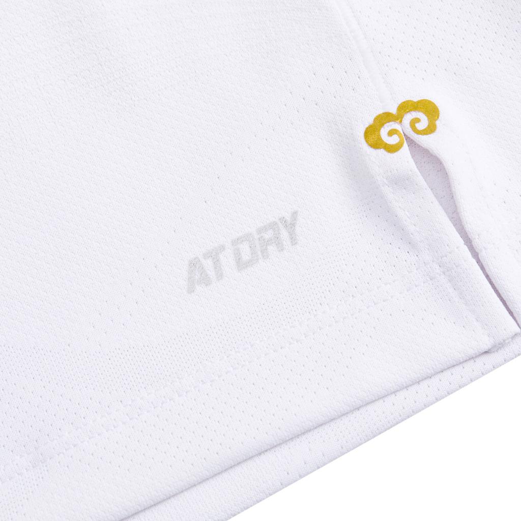 Li Ning Badminton Series Sports Casual Simple Pullover Short Sleeve Badminton Shirt Unisex tops Standard-White AAYV149-2