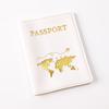 Thickened PU Leather Map-Stamped Luggage Tag & Passport Holder Set