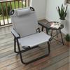 Lunch Break Siesta Folding Recliner: Comfortable Home & Office Chair with Backrest for Dorms and Balconies