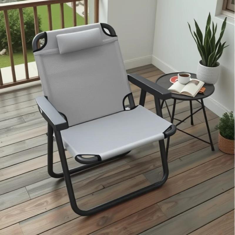 Lunch Break Siesta Folding Recliner: Comfortable Home & Office Chair with Backrest for Dorms and Balconies