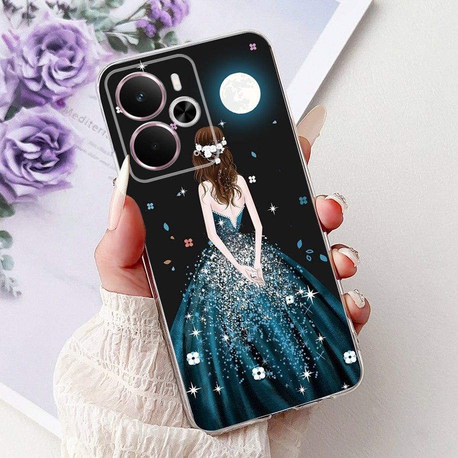 For Realme 14 5G Case Realme 14T Cover RMX5078 RMX5075 Shockproof Silicone Soft TPU Flower Bumper For Realme14 14 T Phone Shells