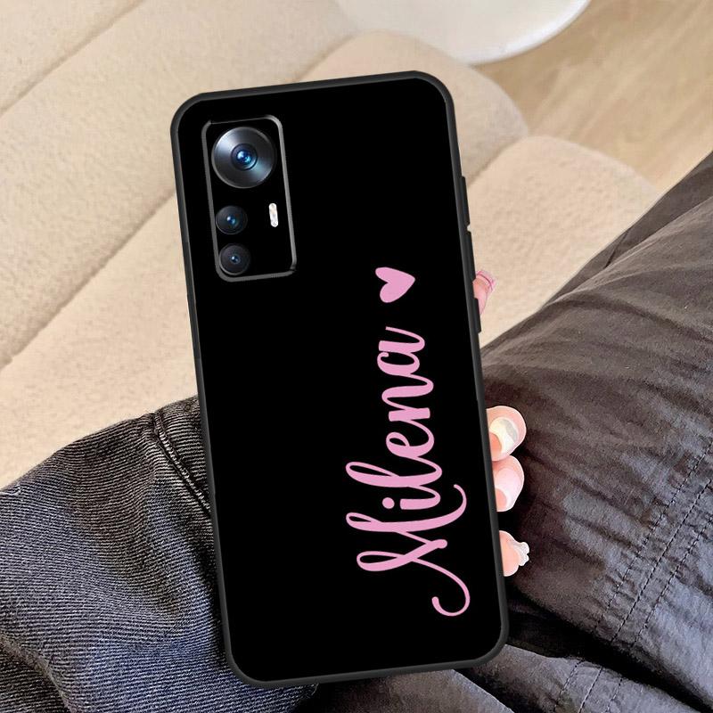 

PERSONALISED NAMES CUSTOM WEDDING For Xiaomi POCO C65 F5 X5 X4 X3 Pro F3 F4 M5s Mi 14 13 Pro 11T 12T 13T 12 Lite Phone Case Mi 12