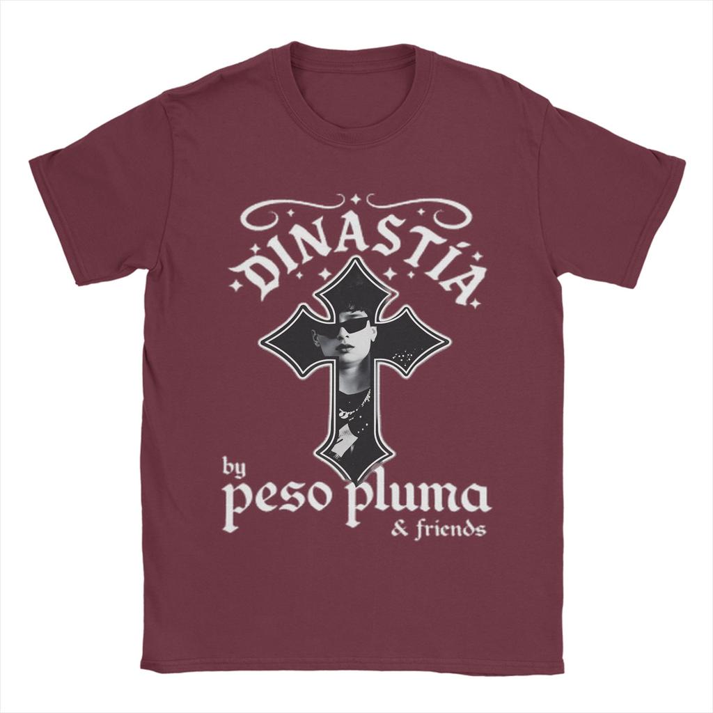 T-shirts pour chanteur Peso Pluma Dinastía Tour 2026 pour unisexe en coton pur T-shirt Crazy à col rond T-shirt à manches courtes Vêtements d'été