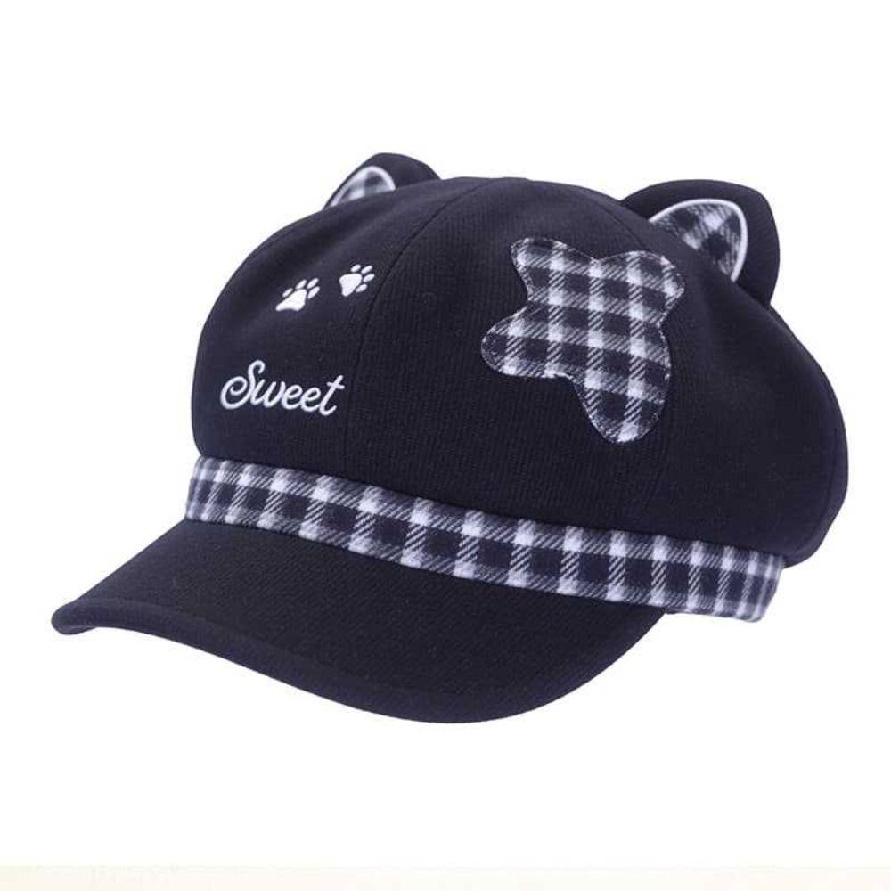 Cat Ears Women's Beret Anime Baseball Cap Fashion Newsboy Cap Autumn and Winter