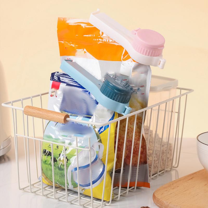 Bag Sealing Clip With Pour Spout 2XFood Storage Sealing Clips Pouring Clamp Snack Clips Food Clamp Sealer For Snack Potato Chips
