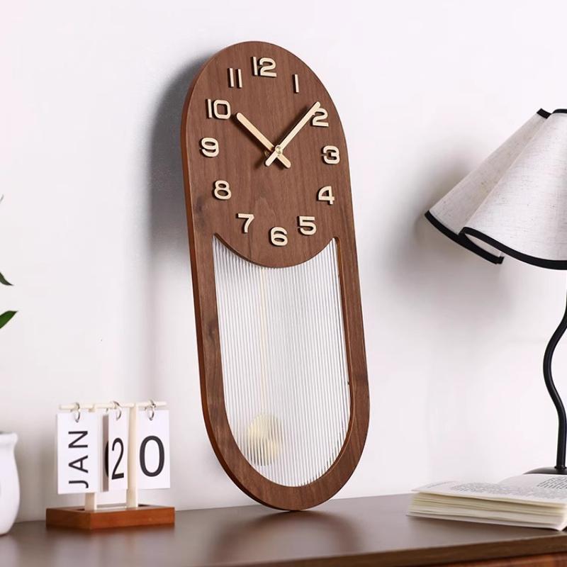 Wall Clock Chinese Antique Living Room New High-end Chinese Retro Art Creative Clock Wall Hanging Home Decoration