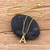Nidin Hot Sale Women Cute Initial Letter Pendant 26 Letters Charm Necklaces Copper Zircon Family Name Jewelry Personal Gifts