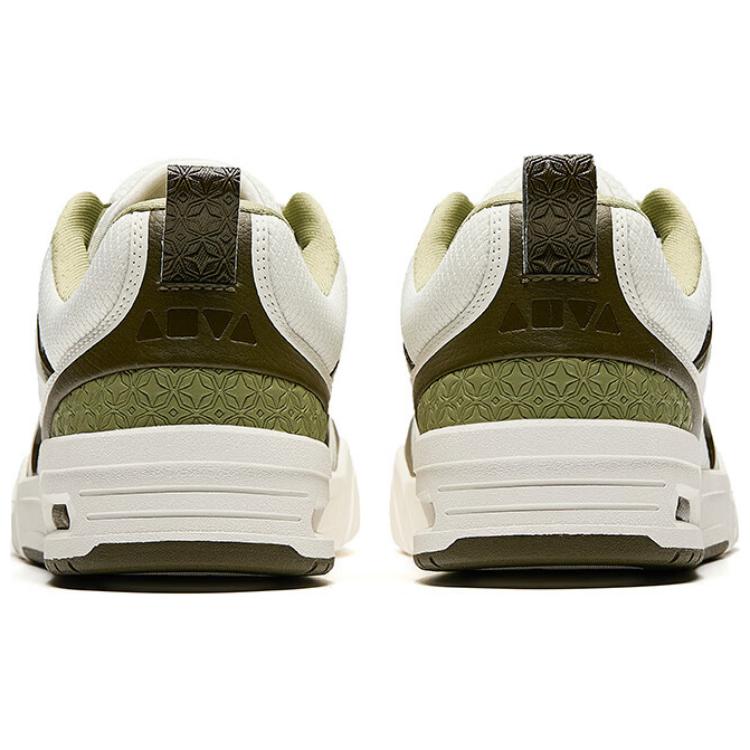 New Anta Anti Slip Wear Resistant Low Top Skateboard Shoes Men's White Green 112518040-2