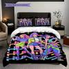 Kpop Demon Hunters Short Film 2 Threepiece Set 1 Duvet Cover 2 Pillowcase Without Core Bedding Set Duvet Cover And Pillowcase