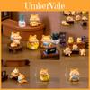 Adorable Resin Fat Cat Figurine Blind Box Cute Cartoon Miniature Animal Decor