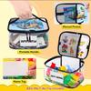 Building Blocks Storage Bucket with Mesh Toy Organizer Container for Kids Blocks Small Parts Organizer Home Storage Solution