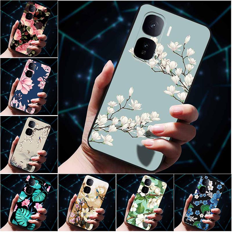 Kwiatowe Wytłaczane Etui 3D Dla vivo iQOO Neo 10 Etui 10Pro Miękkie Silikonowe Etui na Telefon dla vivo iQOO Neo 10 Pro Tylna Pokrywa Coque Torba