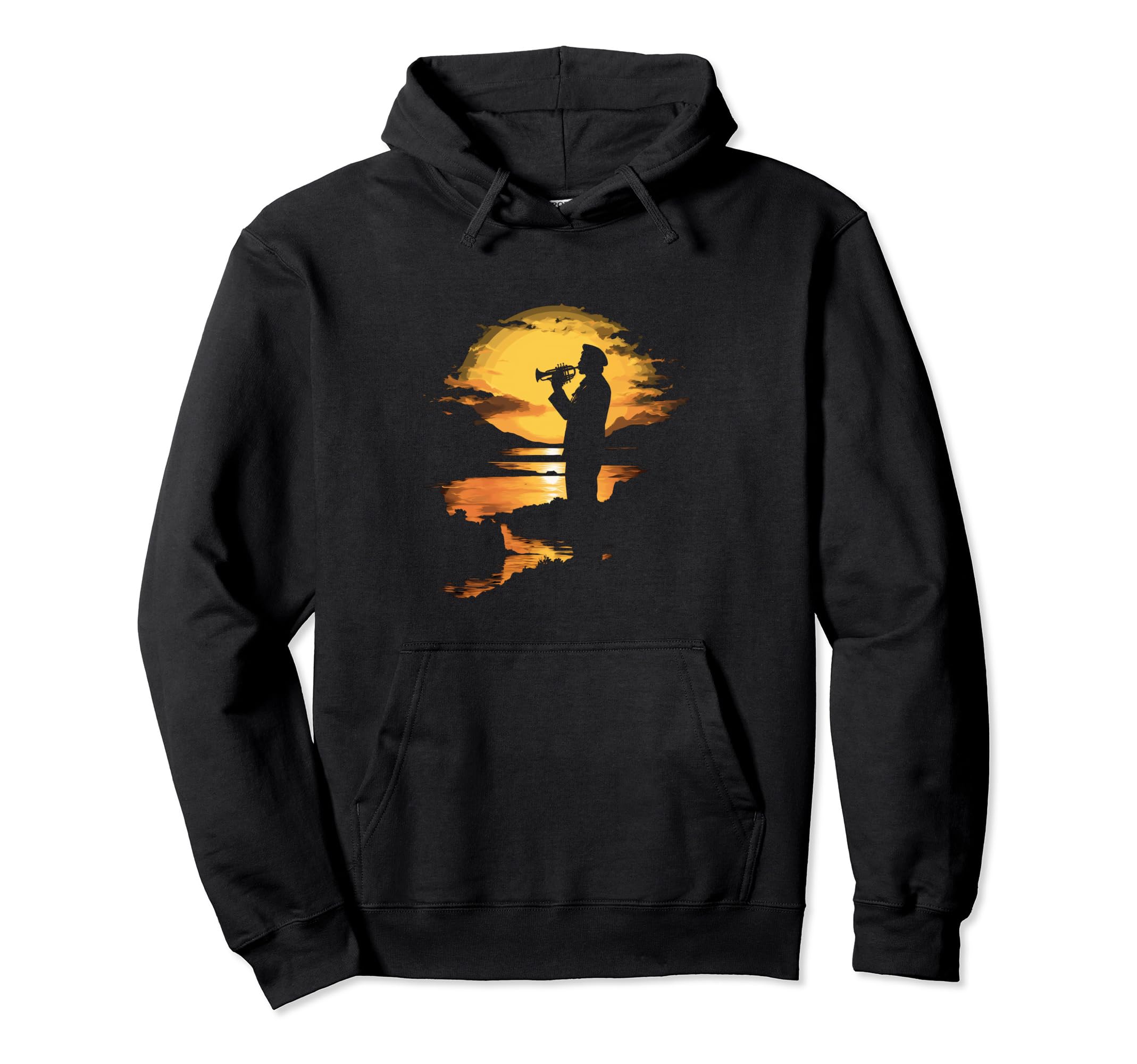 

Trumpet Player Trumpeter Musician Music Sunset Hoodie