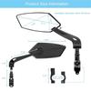 360° Rotatable Bicycle Rearview Mirror Adjustable Handlebar Reflector for Bike Scooter Motorcycle Cycling