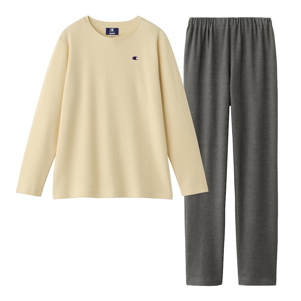 Gunze Champion Long Sleeve and Pants Solid OL8813 Women's Pajamas, Color,