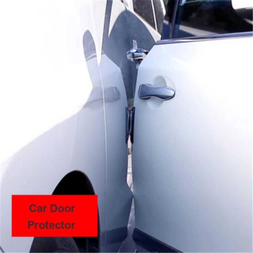 6 Protezioni Invisibili Per Portiera Auto Anti-urto | Strisce In Silicone Nero 7mm, Universali Per Porte E Paraurti