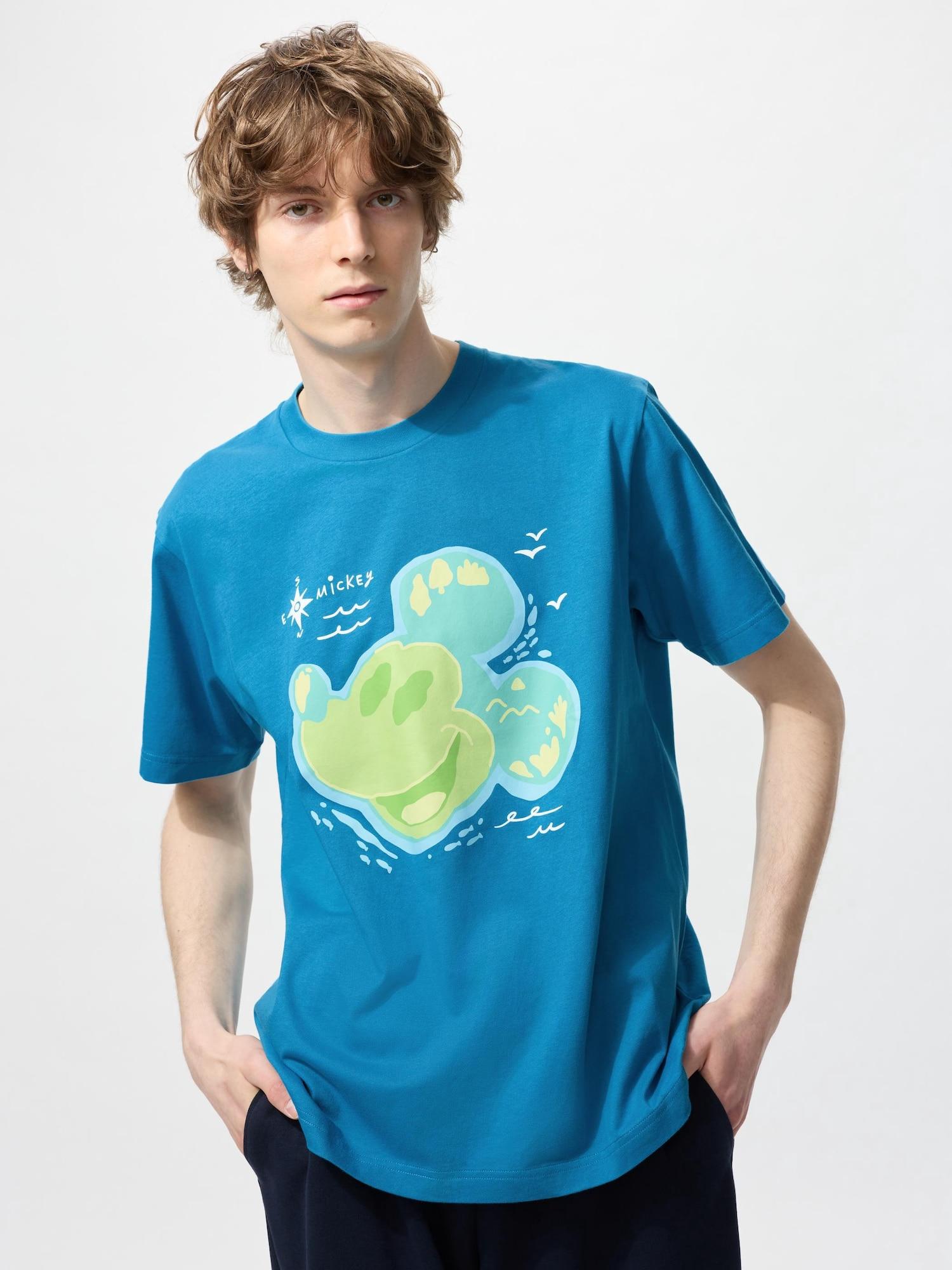 

Uniqlo Футболка с коротким рукавом и принтом лица Микки Мауса