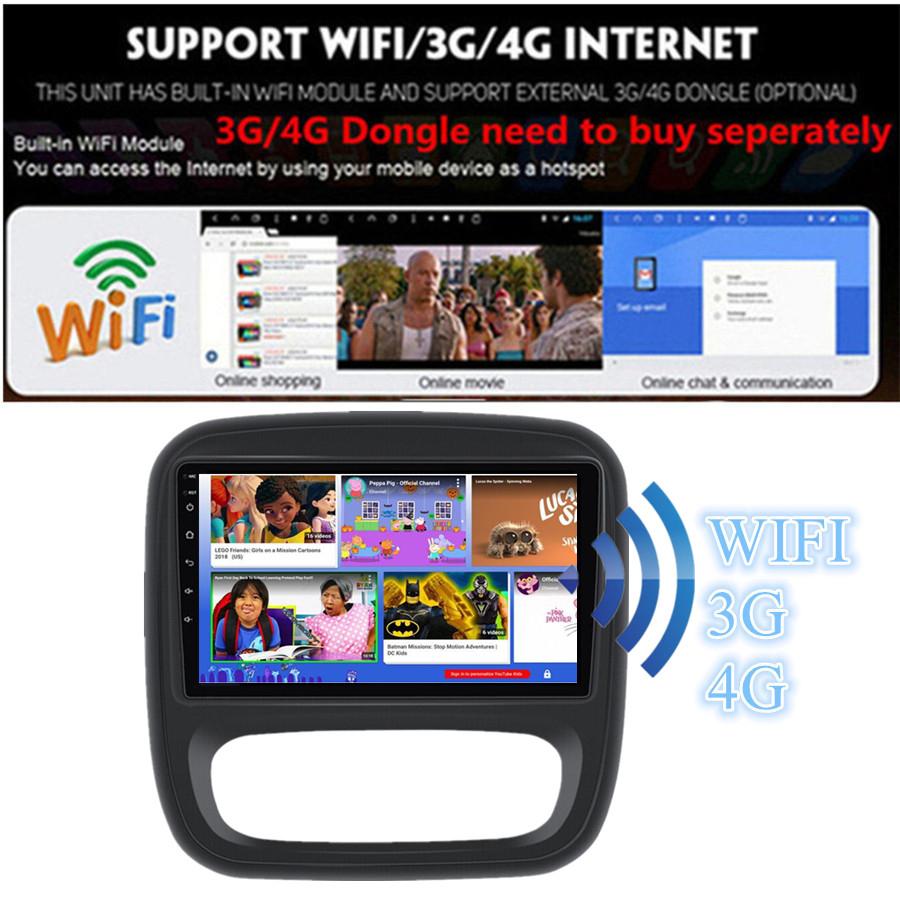 9" Android 11.0 Car Stereo Radio GPS For 2014-2021 Renault Trafic 3 with Carplay