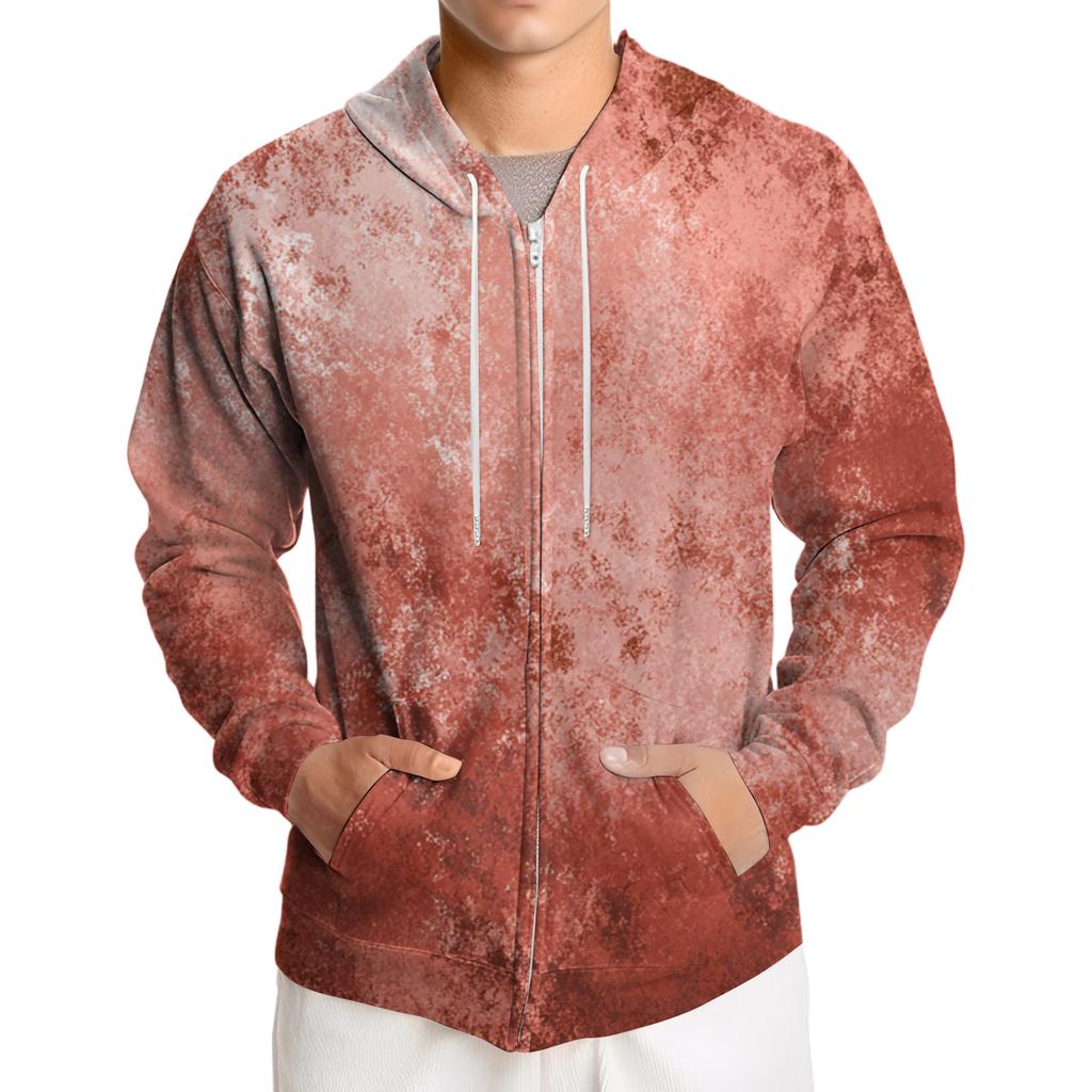 Herre Løstsittende Fritidsjakke med Hette og Snøring