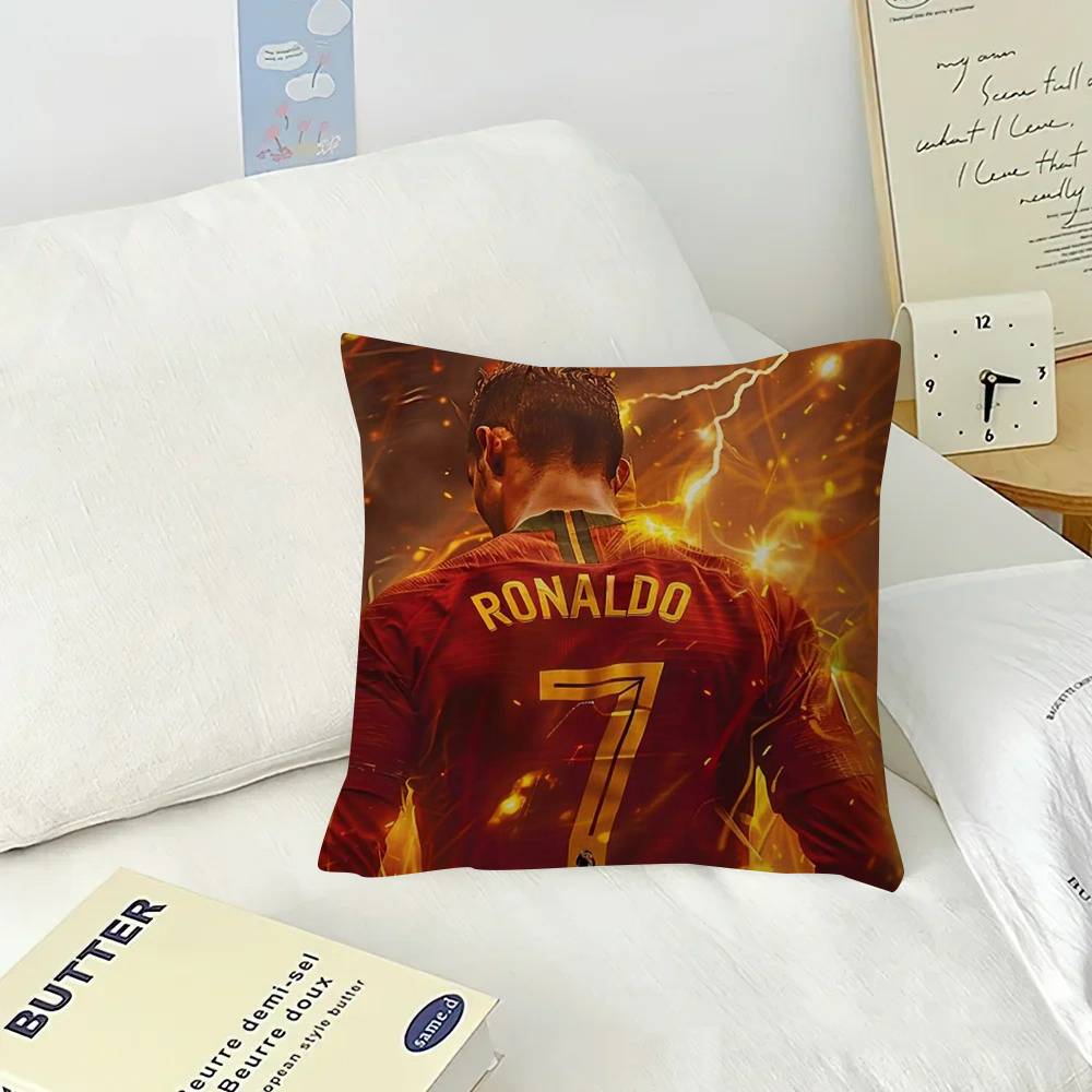 Pillow Cover for Bedroom Room and Living Room Sofa Decorative Cushion Cover Logo ccCR Cristiano