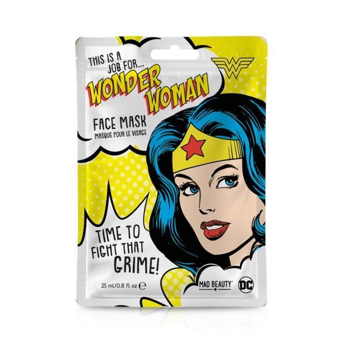 Mad Beauty - Warner Bros DC Comics Masque pour le visage Wonder Woman - Parfum Pastèque - 25 ml