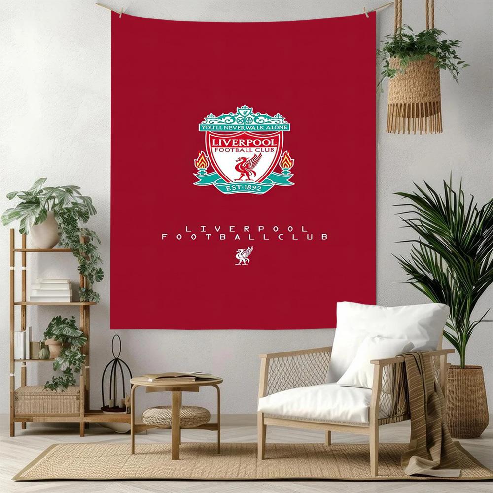 Liverpool Football Club Vægdekoration Vægtæppe Kunst Til Kæledyrsminde Fødselsdag Bryllupsfest Baggrund Familiegave