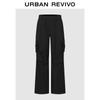 UR 2025 Women's Pleated Wide-Leg Cargo Pants