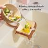Hanging Faucet Mounted Sink Strainer Basket Auto Dump Technology for Hand Release Waste Disposal Ideal for Small Kitchens and Apartments