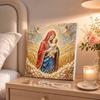 Pearl Painting 5D DIY Decorative Painting. Holy Mother and Angels Art. Elegant Birthday Gift. Handmade Craft Painting