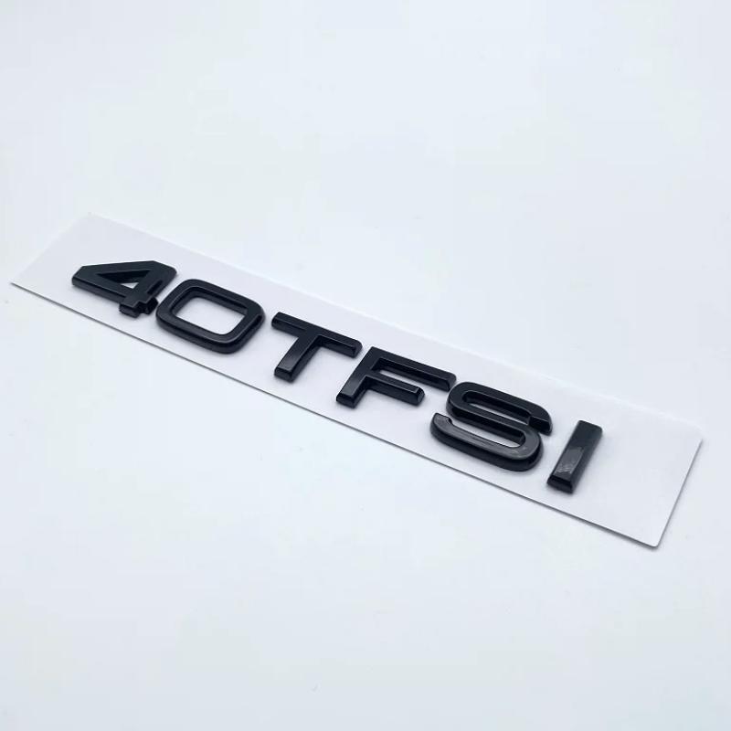 Lettere Nero Lucido 30TFSI 35TFSI 40TFSI 45TFSI 50TFSI 55TFSI Numeri Emblema Per Audi A1 A3 A4 A5 A6 A7 A8 Q2 Q3 Q5 Q7 Q8 S7