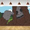 The Big Lez Show Sassy Der Sasquatch – Cartoon Wandposter, Kunstdruck, Heimdekoration für das Zimmer, ba752