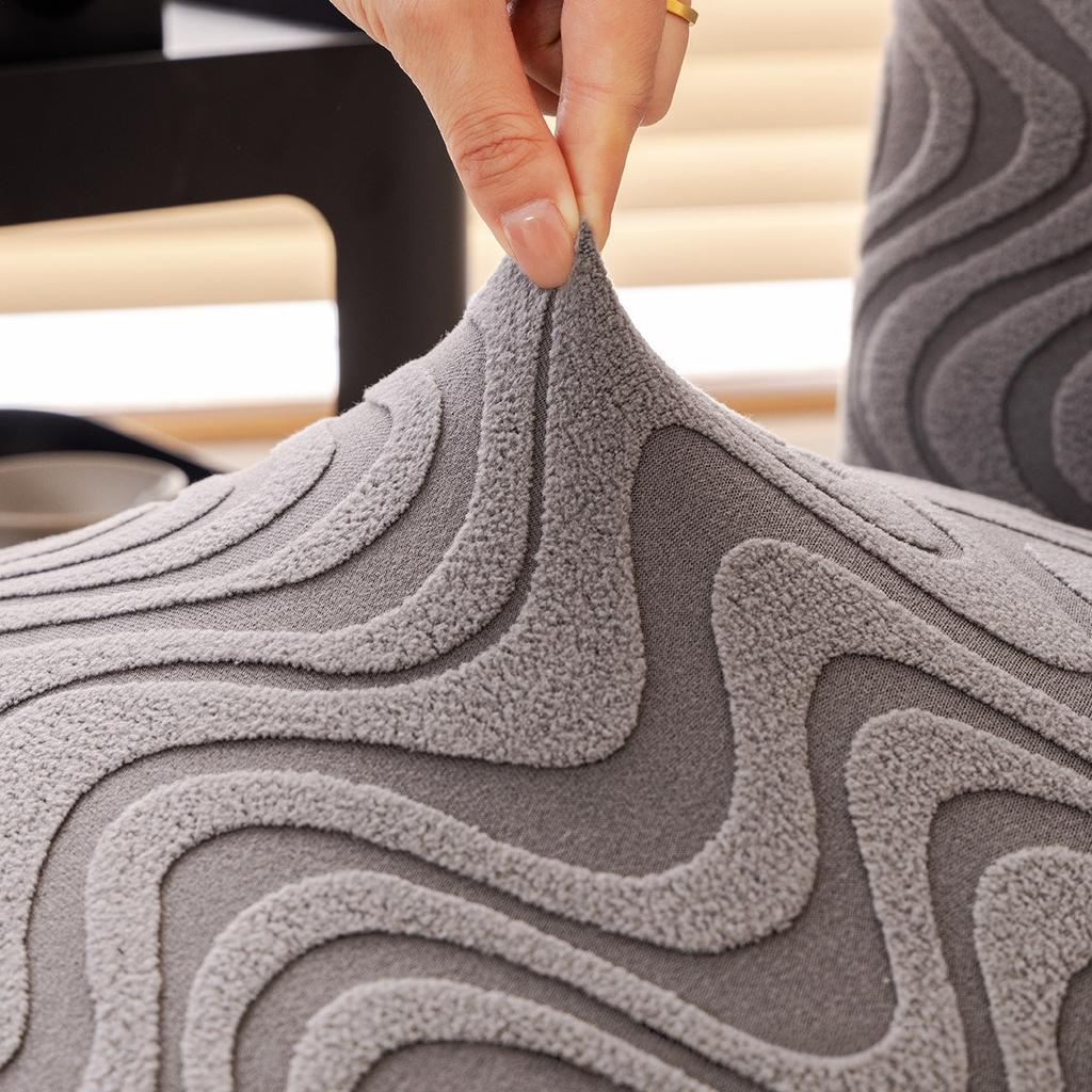 1PC Nordic Dining Chair Cover Luxury Jacquard Chair Seat Slipcover Stretch Kitchen Seat Protector Home Housse De Chaise