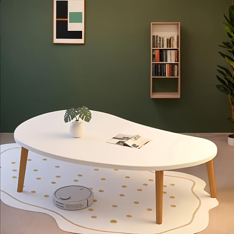 1pc Modern Creative Small Living Room Table, with hardwood fabrication panel,suitable for home and study use