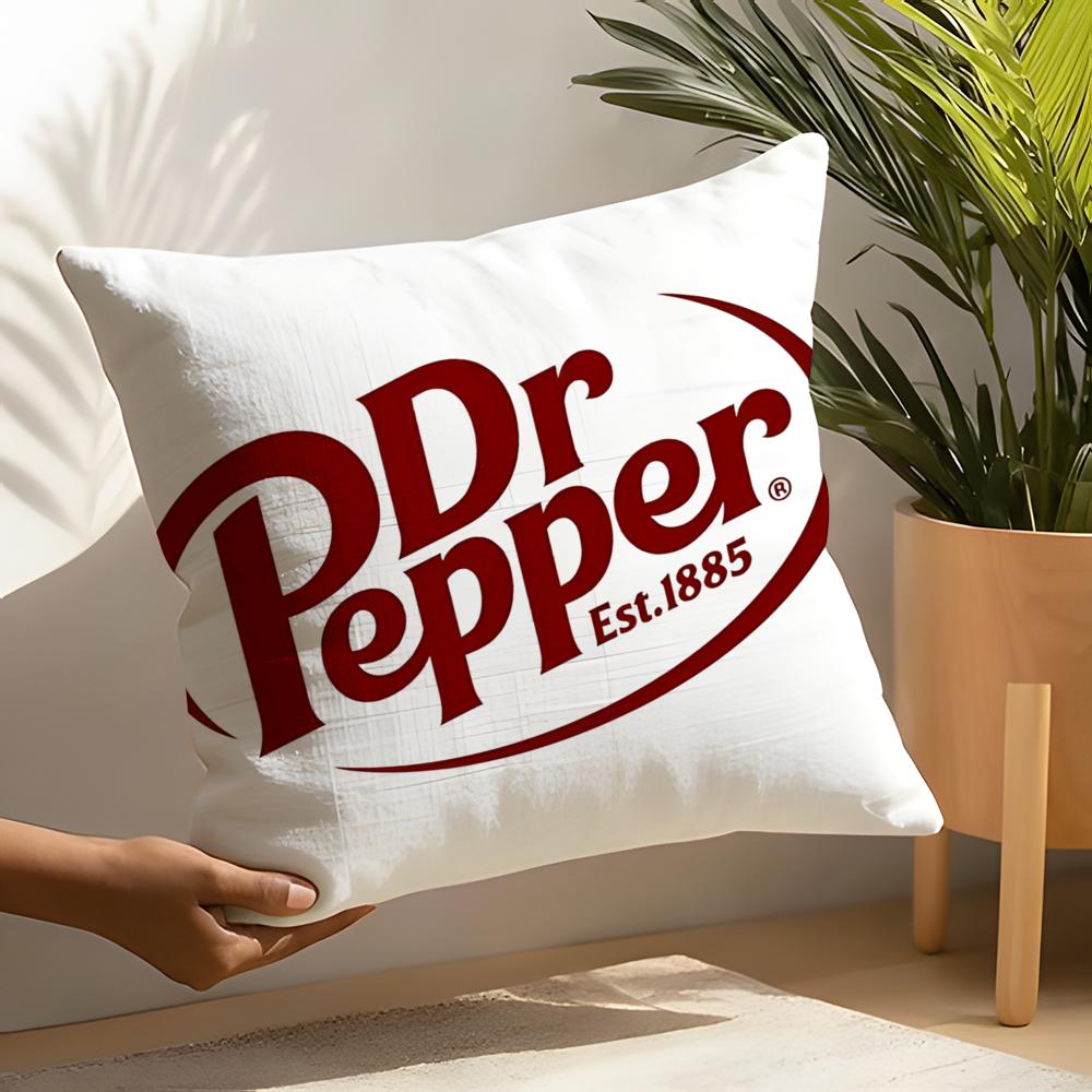 Beverage Coffee K-Keurig Dr Pepper 2 Linen Cushion Covers For Decorative Sofa Home Pillows Case Car Chair Pillows Cases
