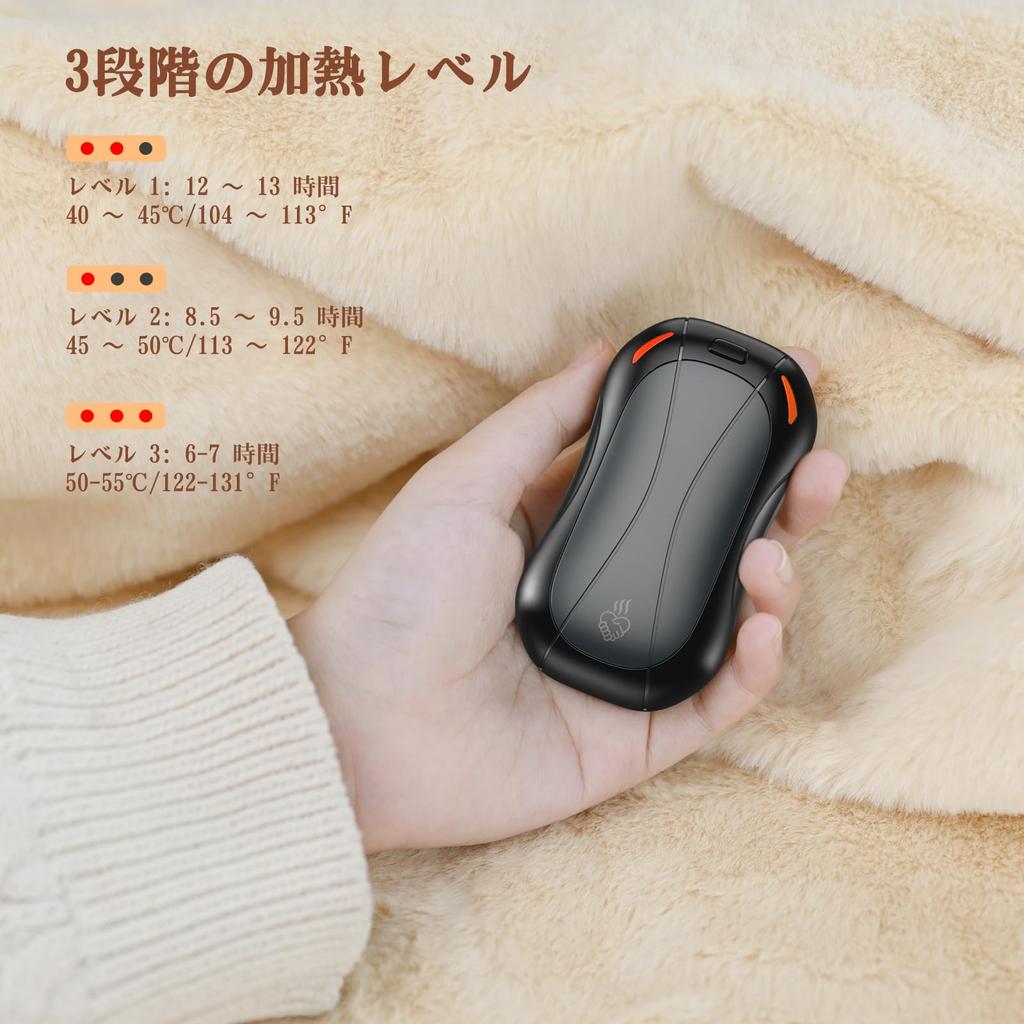 FANDLISS Rechargeable Hand 2023 New Detachable Split Reusable Electronic 5200mAH Portable Electric Rapid 3 Temperature Ideal for and Winter Outdoor