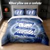 Birmingham City Design Bed Bedding Set 1 Duvet Cover + 2 Pillowcases Soft Breathable Household Bed Linens
