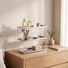 Tabletop Organizer with Acrylic Shelves Compact 3-Tier Storage Rack Long-Lasting