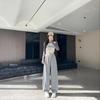 Women's 2025 High-Waisted Draping Petit Banana Sweatpants - Casual Straight Leg