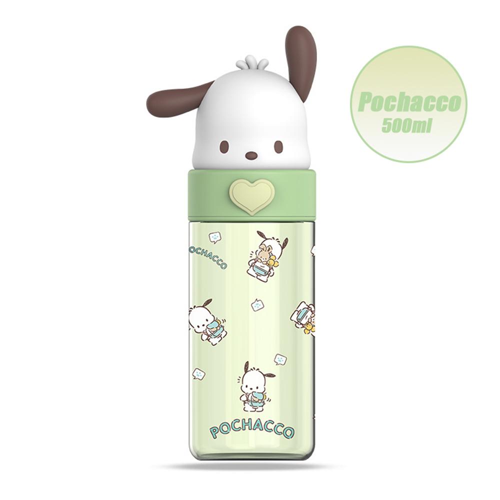Cute 500Ml Kawaii Dolls Transparent Cup Cartoon Kuromi Cinnamoroll Melody Plastic Water Bottle Gifts For Kids Adults Children's Birthday Gift Holiday