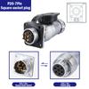 P20 Aviation Connector Plug Socket 20mm 2/3/4/5/6/7/8/9/10/12Pins WS20 Male Female Connectors