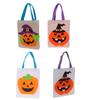 Tote Bag Linen Cute Vivid Storage Sack for Halloween Decoration Party Show Dress Up