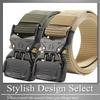 Belt with Simple for Outdoor LBT674 [Buzz Selection] Side-Release Buckle, Design, Work, Use, Men's & Women's, (Black)