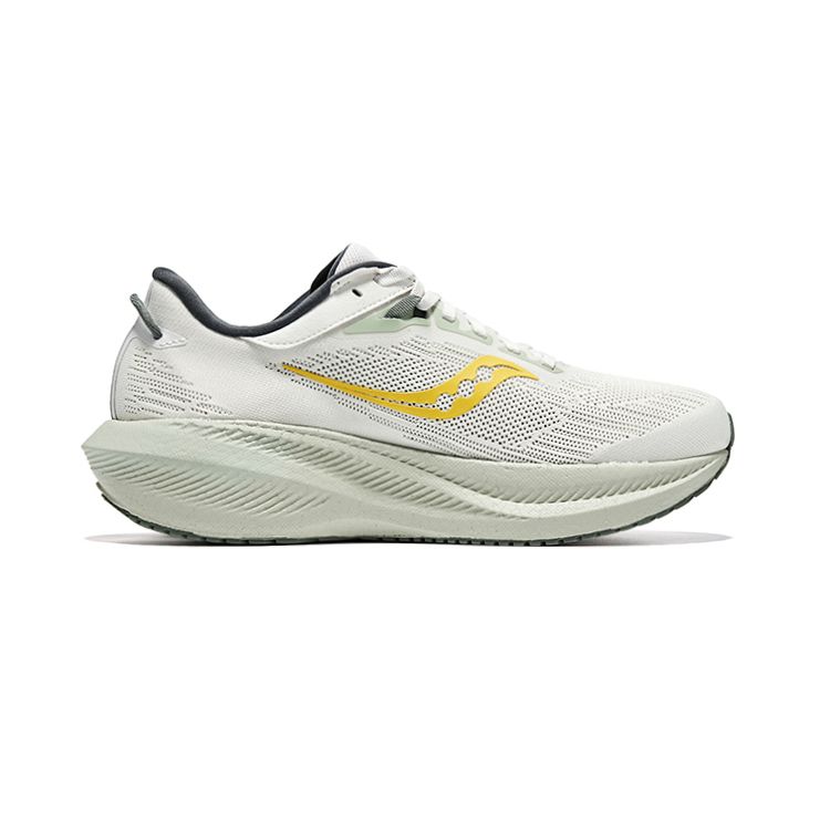 Saucony Triumph 21 Cushioning Comfortable Breathable Low-Top Running Shoes Men sneaker Gray Green S20882-111