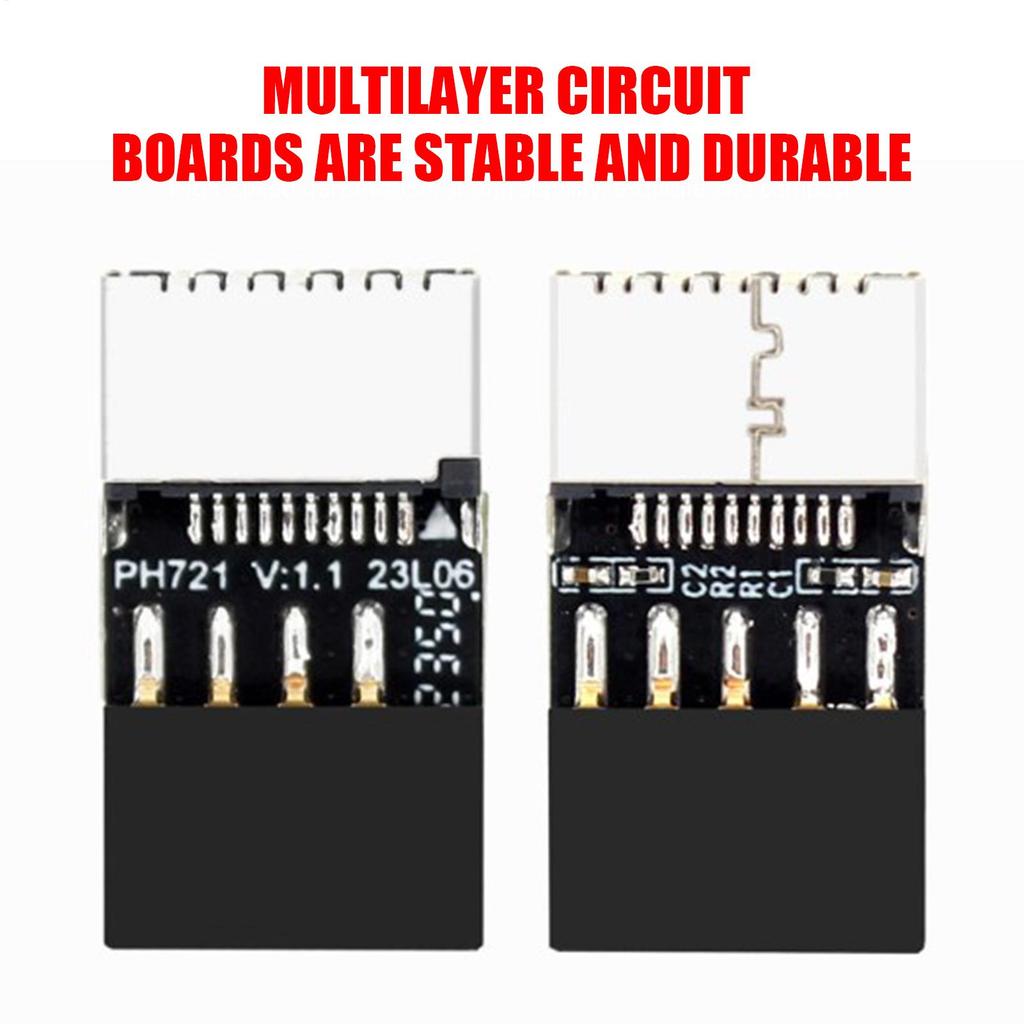 USB C Motherboard Adapter TYPE-C socket 9-pin Chassis Motherboard USB2.0 9PIN High-Speed Male to Type-E Female Extension Adapter