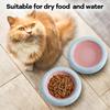 6Inch Ceramic Cat Food Bowl6 Oz Wide Shallow Cat Bowls Whisker Fatigue Relief AntiVomiting Design Spine Protection for Cats Dis