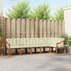 Outdoor Sofa Set with Cushions 6 Pcs Natural and Cream
