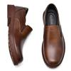 2024 Classic Brand High-end Brown Office Commuting Work Shoes Men's Leather Casual Shoes Versatile Men's Loafers Thick Sole